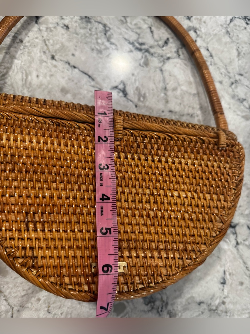 CULT GAIA Ryka Rattan Ark Handbag Purse - Picture 7 of 9